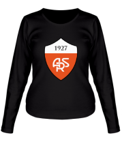 Женская футболка длинный рукав AS Roma Emblem 1927 фото