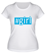Женская футболка #girl фото