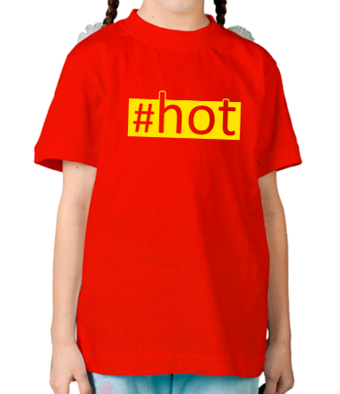 Детская футболка #hot