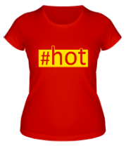 Женская футболка #hot фото