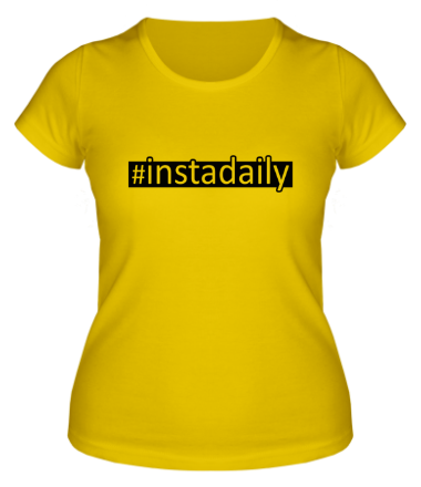Женская футболка #instadaily