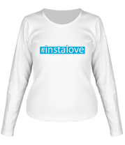 Женская футболка длинный рукав #instalove фото