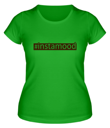 Женская футболка #instamood