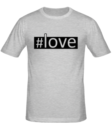 Мужская футболка #love