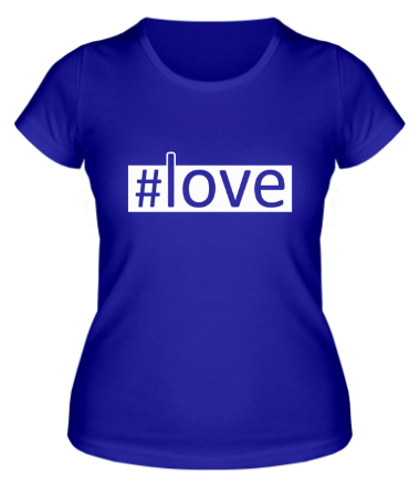 Женская футболка #love