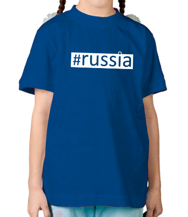 Детская футболка #russia