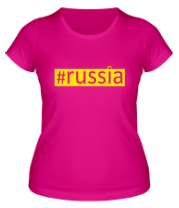 Женская футболка #russia фото