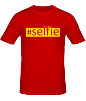 Мужская футболка #selfie фото