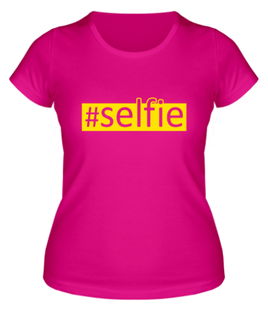 Женская футболка #selfie