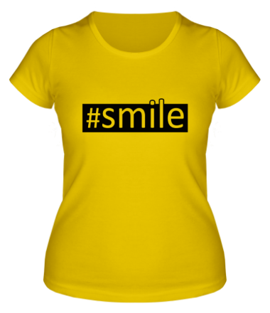 Женская футболка #smile