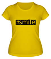 Женская футболка #smile фото