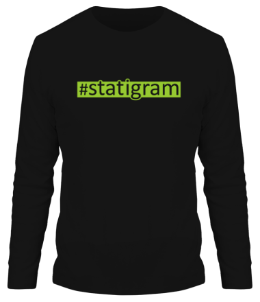 Мужская футболка длинный рукав #statigram