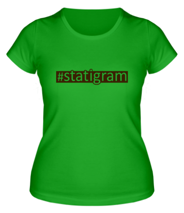 Женская футболка #statigram