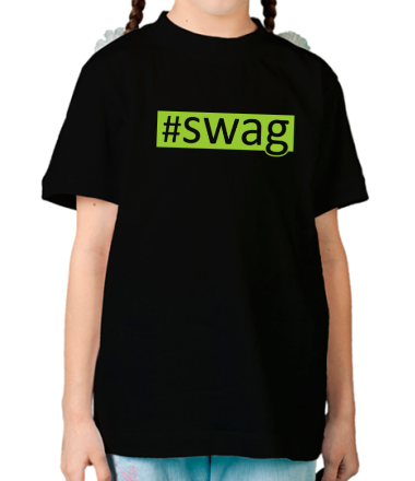 Детская футболка #swag