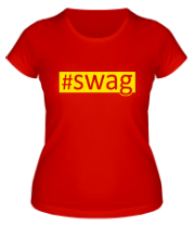 Женская футболка #swag фото