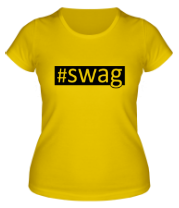 Женская футболка #swag фото