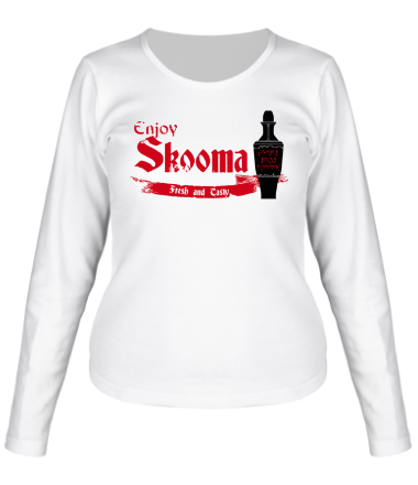 Женская футболка длинный рукав Enjoy skooma