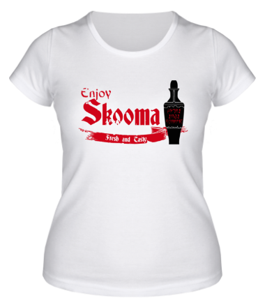 Женская футболка Enjoy skooma