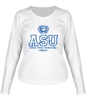 Женская футболка длинный рукав Алтайский государственный университет фото