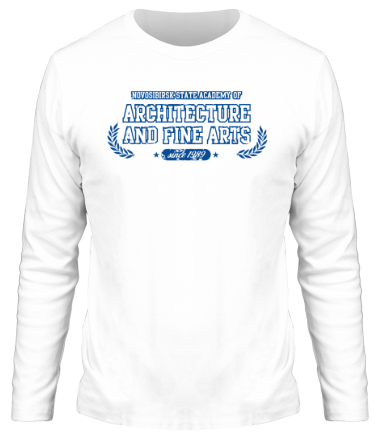 Мужская футболка длинный рукав НГАХА Новосибирская государственная архитектурно-художественная академия