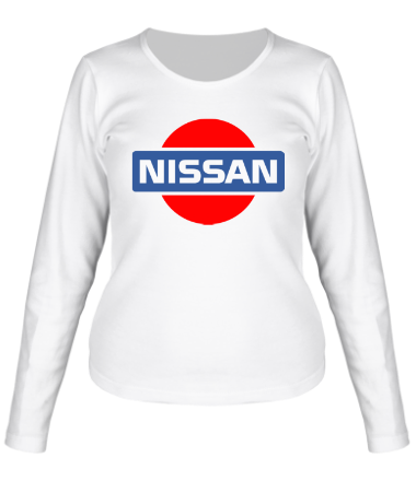 Женская футболка длинный рукав Nissan