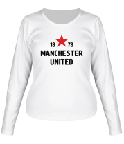 Женская футболка длинный рукав FC Manchester United Sign фото