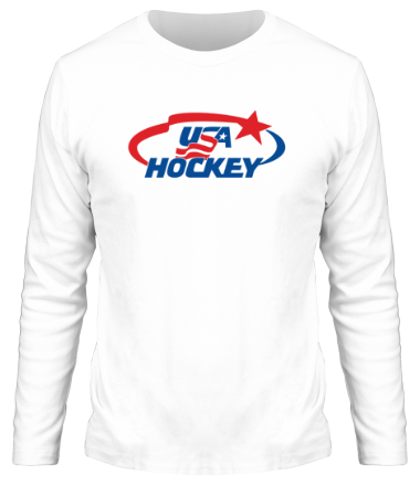 Мужская футболка длинный рукав USA Hockey