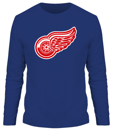 Мужская футболка длинный рукав HC Detroit Wings