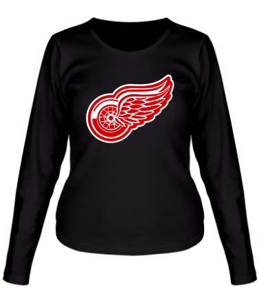 Женская футболка длинный рукав HC Detroit Wings