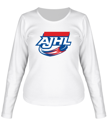 Женская футболка длинный рукав AJHL - Hockey League