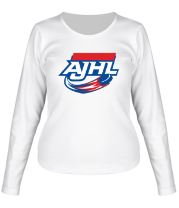 Женская футболка длинный рукав AJHL - Hockey League фото