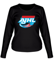 Женская футболка длинный рукав AJHL - Hockey League фото