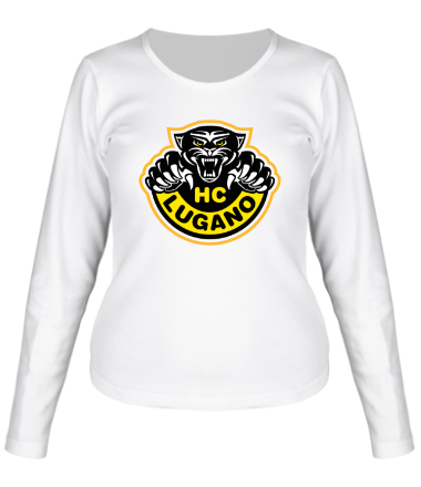 Женская футболка длинный рукав HC Lugano Club