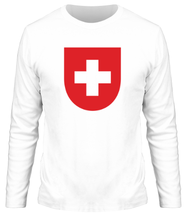 Мужская футболка длинный рукав Switzerland Coat