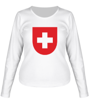 Женская футболка длинный рукав Switzerland Coat фото