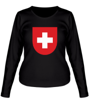 Женская футболка длинный рукав Switzerland Coat фото