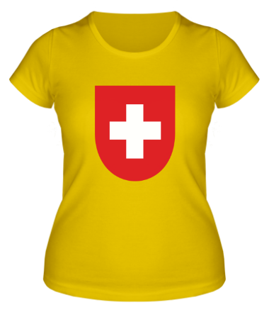 Женская футболка Switzerland Coat