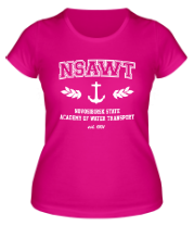 Женская футболка НГАВТ Новосибирская государственная академия водного транспорта фото