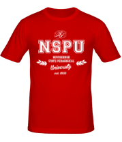 Мужская футболка НГПУ Новосибирский педагогический университет фото