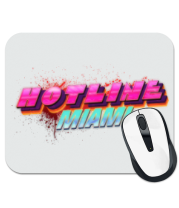 Коврик для мыши Hotline Miami logo фото