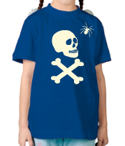 Детская футболка Череп и кости фото
