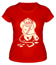 Женская футболка Мясник (свет) фото
