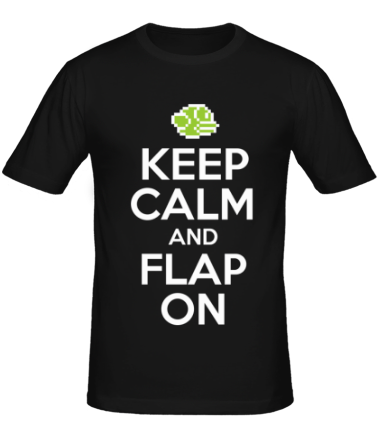 Мужская футболка Keep calm and flap on