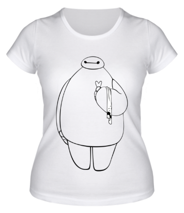 Женская футболка Беймакс с полотенчиком