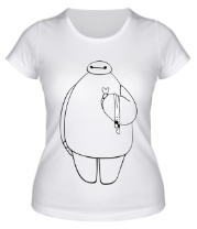 Женская футболка Беймакс с полотенчиком фото