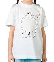 Детская футболка Беймакс с леденцом фото