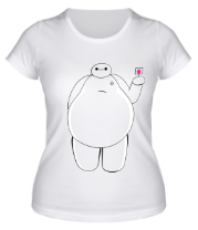 Женская футболка Беймакс с леденцом фото