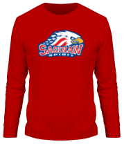 Мужская футболка длинный рукав HC Saginaw Spirit фото