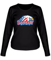 Женская футболка длинный рукав HC Saginaw Spirit фото