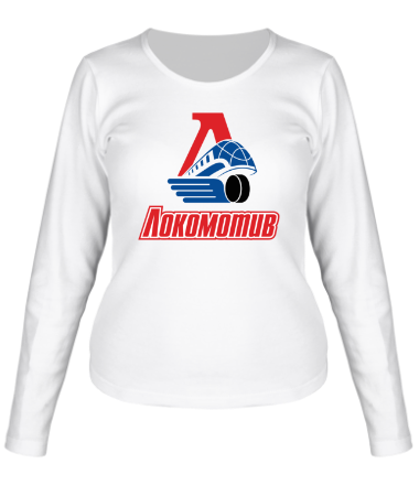 Женская футболка длинный рукав ХК Локомотив